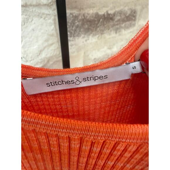 Stitches & Stripes Women's Tangerine Lex Bodycon Midi Dress Size S - Picture 5 of 7